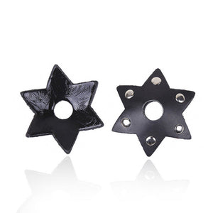 Leather Sexy Star Spike Exposed Pasties