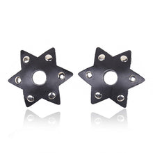 Load image into Gallery viewer, Leather Sexy Star Spike Exposed Pasties