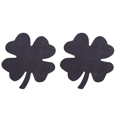 Black Satin Shamrock Pasties