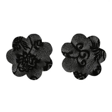 Black Floral Lace Petal Pasties