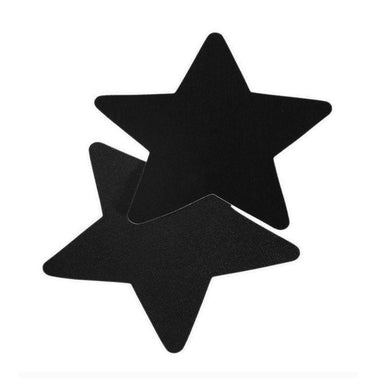 Black Satin Star Pasties