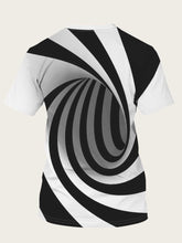 Load image into Gallery viewer, Spiral Black and White T-Shirt