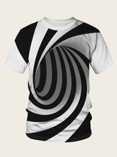 Load image into Gallery viewer, Spiral Black and White T-Shirt