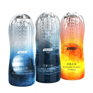 Blazing Flame It Ball Clear Pocket Pussy Sex Toy