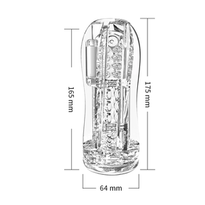 Blazing Flame It Ball Clear Pocket Pussy Sex Toy