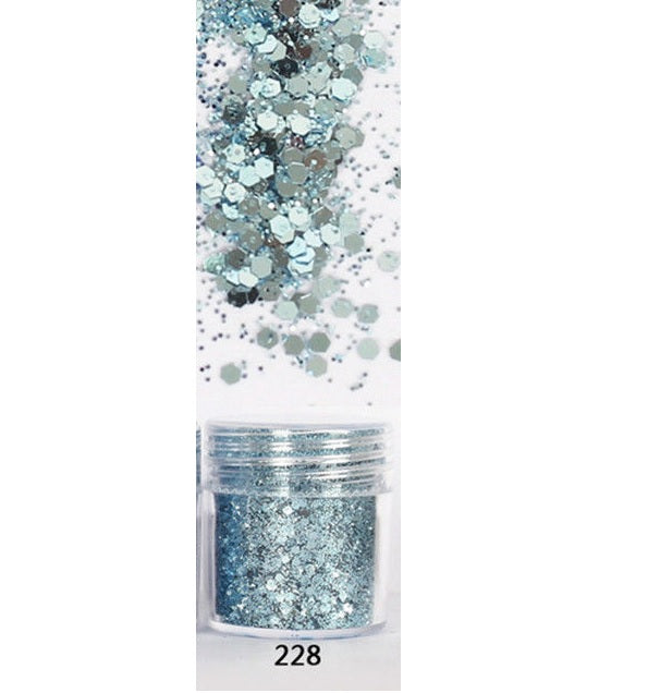Sky Blue Butterfly Glitter