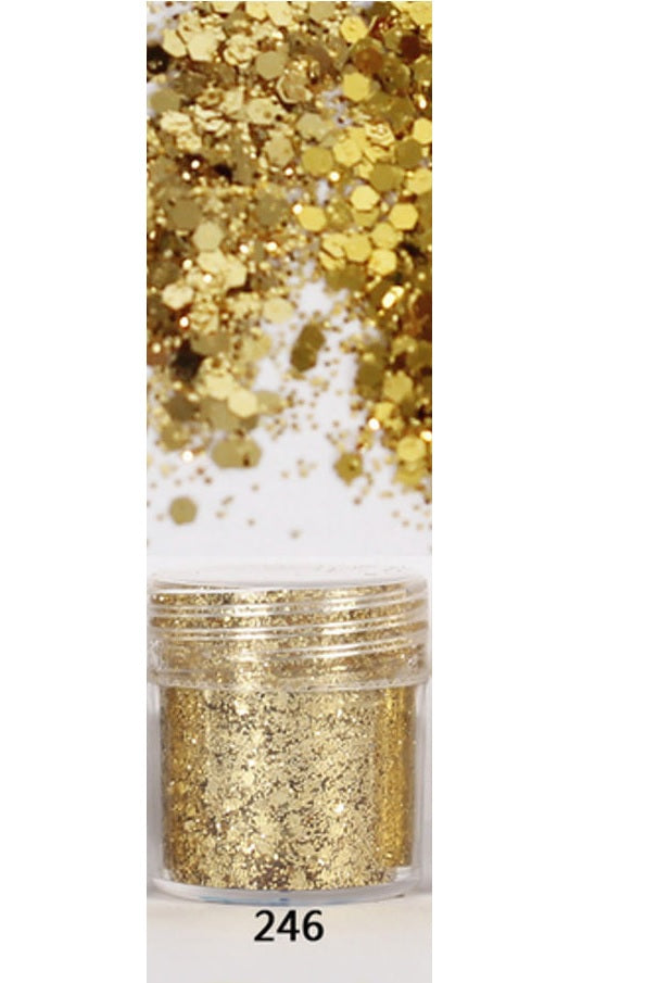 Golden Water Slide Glitter