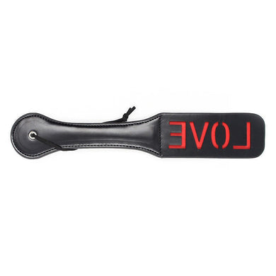 Black and Red LOVE Bondage Paddle