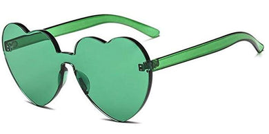 Emerald Green Sweet Heart Sunglasses