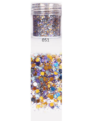 Purple and Gold Push-Up Glitter