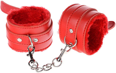 Red Bondage Adjustable Handcuff Restraints