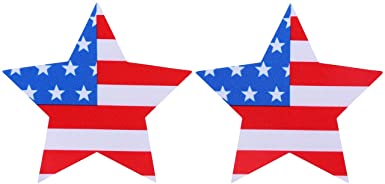 Red, White, and Blue Satin Star Pasties