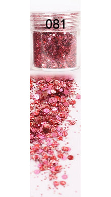 Pink and Red Blindspot Glitter