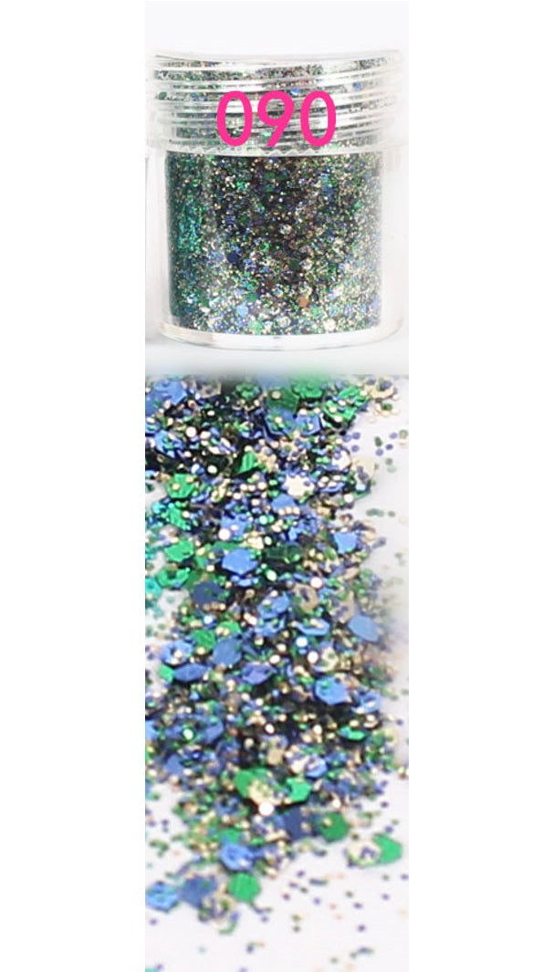 Green and Silver Chair Tryst Glitter