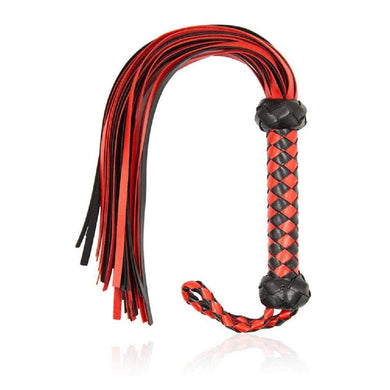 Red and Black Flogger Bondage Whip