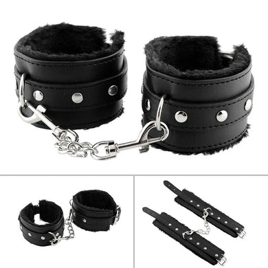 Black Bondage Adjustable Handcuff Restraints