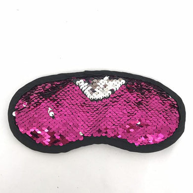 Hot Pink to Silver Flip Sequin Eyeshade Sleeping Mask