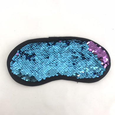 Sea Blue to Purple Flip Sequin Eyeshade Sleeping Mask