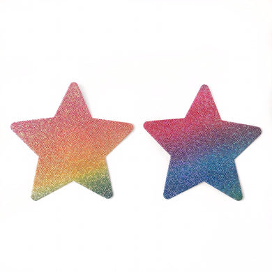 Rainbow Sparkly Glitter Star Pasties