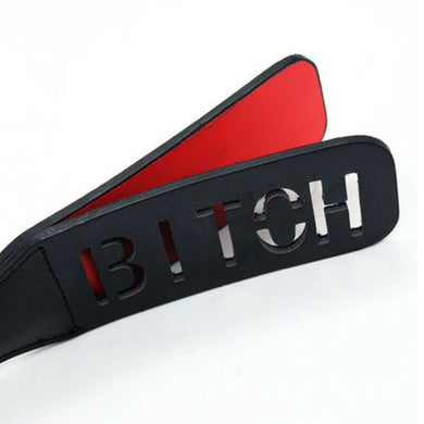 Black and Red B***H Bondage Paddle