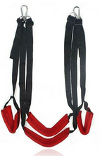 Load image into Gallery viewer, Red and Black Bondage Sex Swing