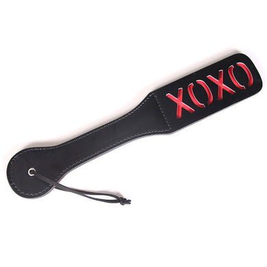 Black and Red XOXO Bondage Paddle