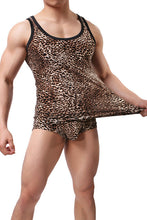 Load image into Gallery viewer, Leopard Brown Animal Print Tank Top