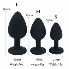 Load image into Gallery viewer, Sea Blue Gem 3 Sizes Unisex Butt Toy Insert Plug Trainer Kit