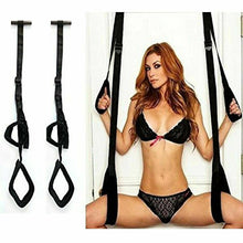 Load image into Gallery viewer, Black Sex Swing Hanging On Door Jam Bondage Restraint with Adjustable Straps