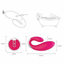 Load image into Gallery viewer, Hot Pink Female Remote Control Sex Massager Toy