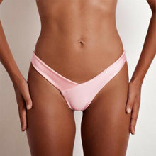 Load image into Gallery viewer, Light Pink Bikini Thong Swimsuit