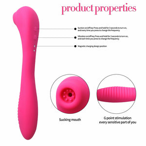 Hot Pink Female Sex Massager Toy