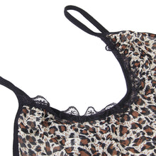 Load image into Gallery viewer, Leopard Brown Animal Print Six Piece Lingerie Set