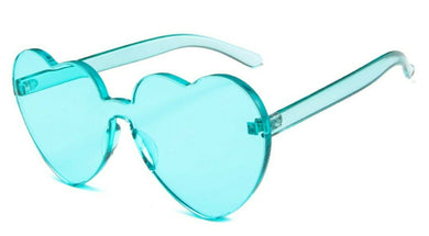 Sea Blue Sweet Heart Sunglasses