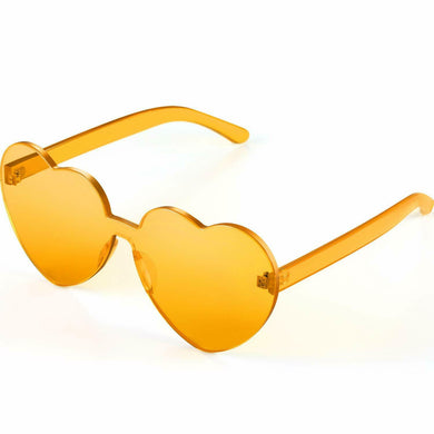Golden Yellow Sweet Heart Sunglasses