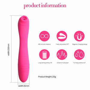 Hot Pink Female Sex Massager Toy