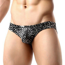 Load image into Gallery viewer, Leopard Black Animal Print Briefs