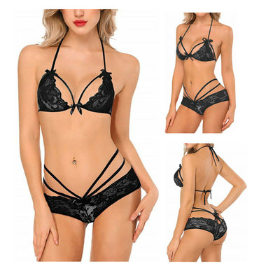 Black Seduce and Destroy Lingerie Set