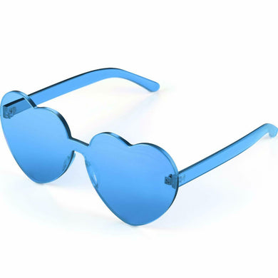 Blue Sweet Heart Sunglasses