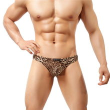 Load image into Gallery viewer, Leopard Brown Animal Print Thong