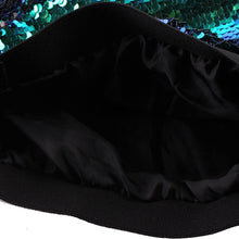 Load image into Gallery viewer, Mermaid Green to Black Flip Sequin High Waisted Shorts