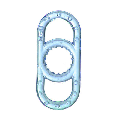 Sea Blue Dual Cock Ring