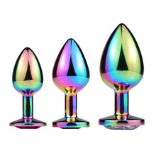 Load image into Gallery viewer, Rainbow Gems 3 Sizes Unisex Butt Toy Insert Plug Kit