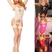 Load image into Gallery viewer, White Midnight Affair Camisole Lingerie Set