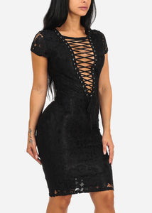 Black Lace Cocktail Dress