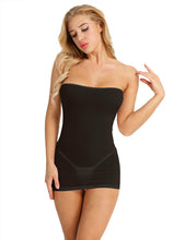 Load image into Gallery viewer, Black Sheer Mini Tube Dress