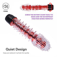 Load image into Gallery viewer, Red, Black and Clear Powerful Multi-Speed Vibrator