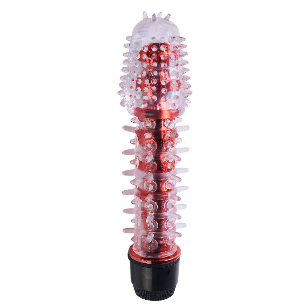 Red, Black and Clear Powerful Multi-Speed Vibrator