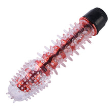 Load image into Gallery viewer, Red, Black and Clear Powerful Multi-Speed Vibrator
