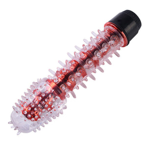 Red, Black and Clear Powerful Multi-Speed Vibrator